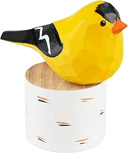 Statuette di uccelli in legno fatte a mano