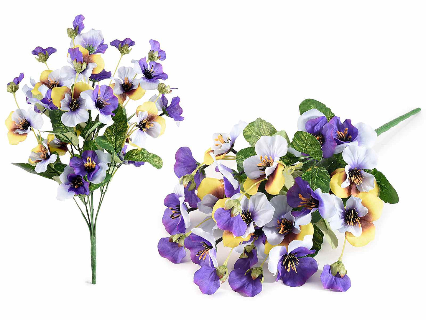 Mazzo di violette del pensiero artificiali