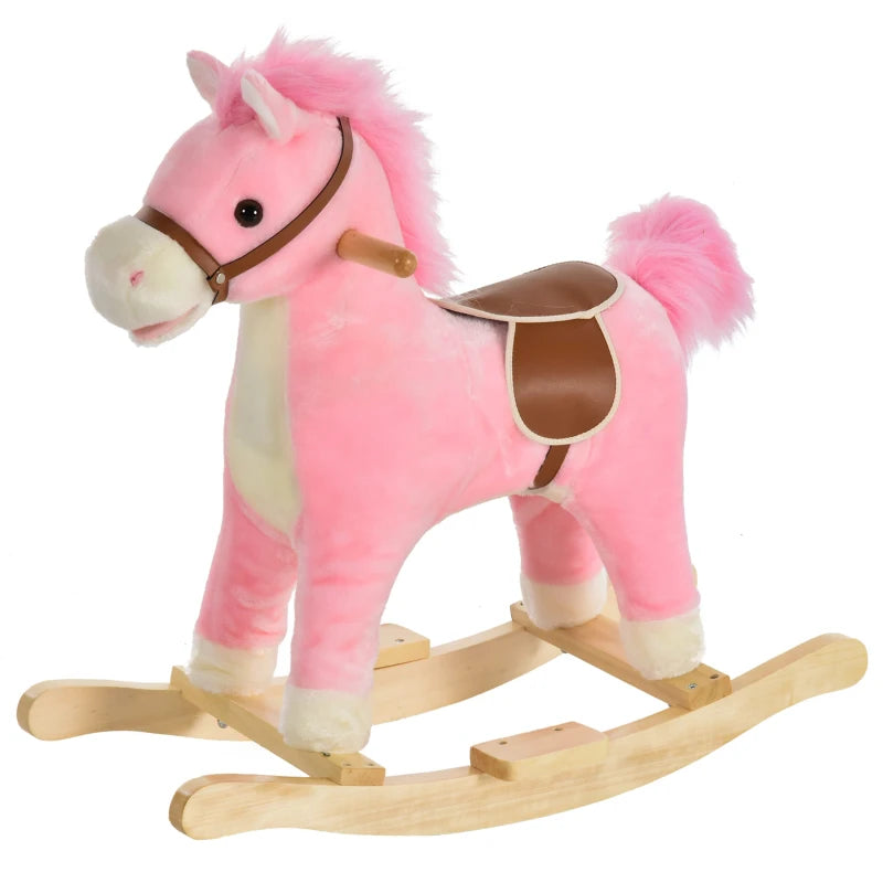 Cavallo a Dondolo in Legno Giocattolo