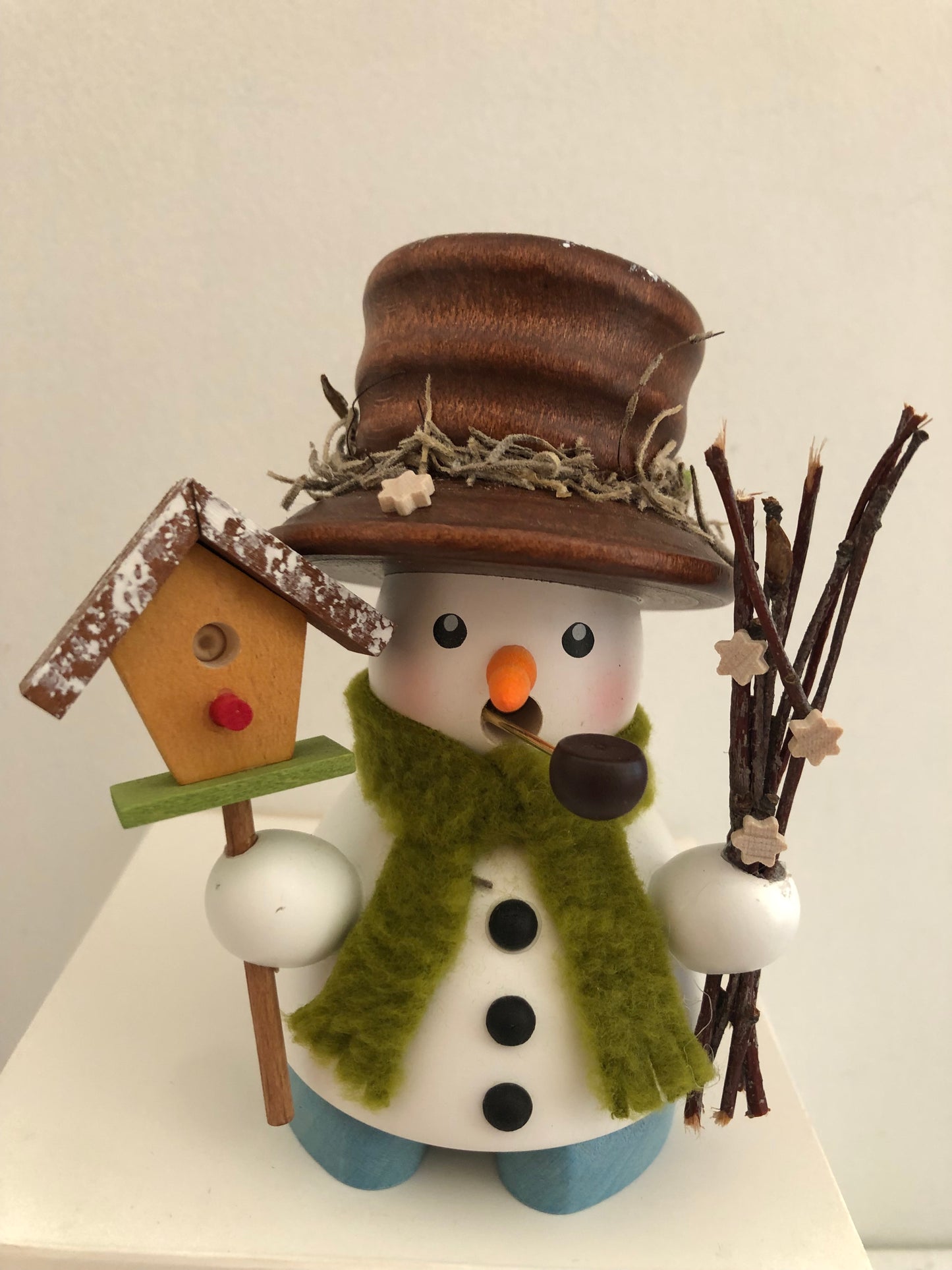 Schneemann-Räucherstäbchenhalter