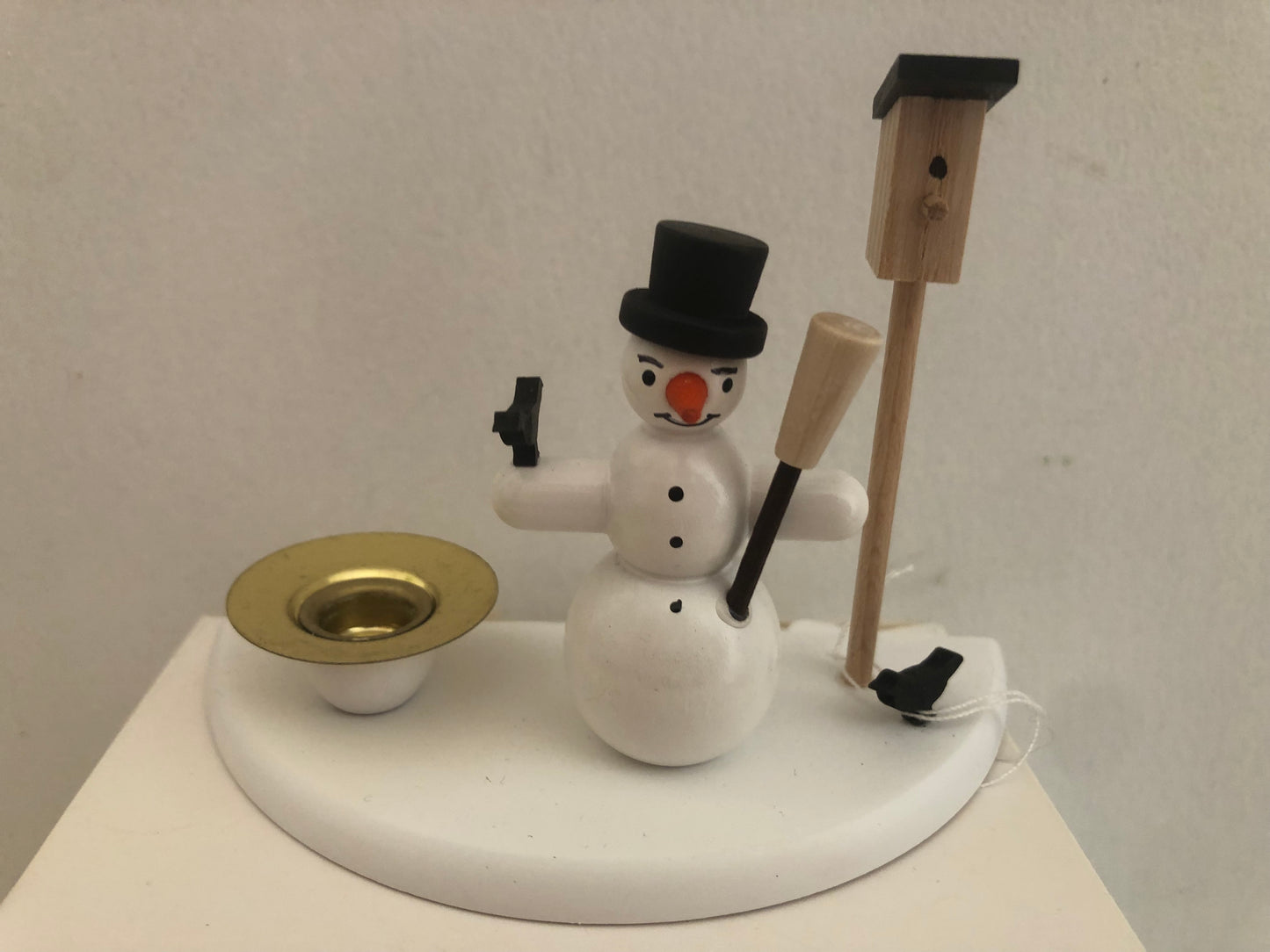 porta candela "pupazzo di neve"