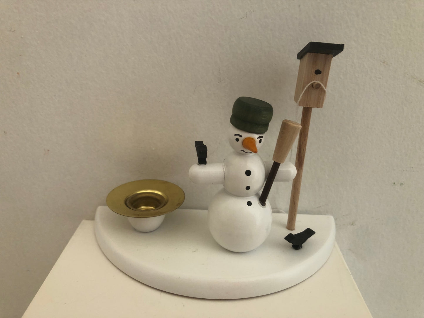 porta candela "pupazzo di neve"