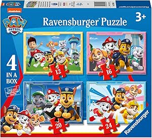 Puzzle Paw Patrol B, Collezione 4 in a Box