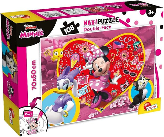 Mickey & Friends Disney Puzzle DF Supermaxi 108 Minnie, Multicolore