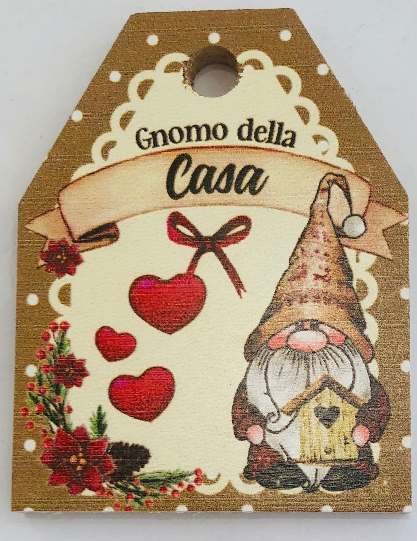 targhette in legno gnomi