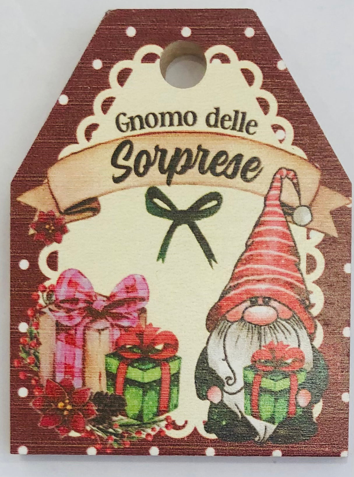 targhette in legno gnomi