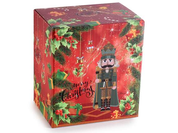 Tazze mug in porcellana con decori natalizi in scatola regalo
