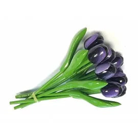 mazzi composti da 9 tulipani  in legno 35cm (SU ORDINAZIONE)