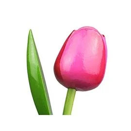 tulipani in legno singoli cm 34