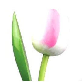 tulipani in legno singoli cm 34