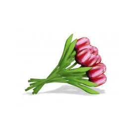 mazzi composti da 9 tulipani  in legno 35cm (SU ORDINAZIONE)