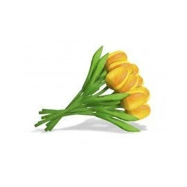 mazzi composti da 9 tulipani  in legno 35cm (SU ORDINAZIONE)