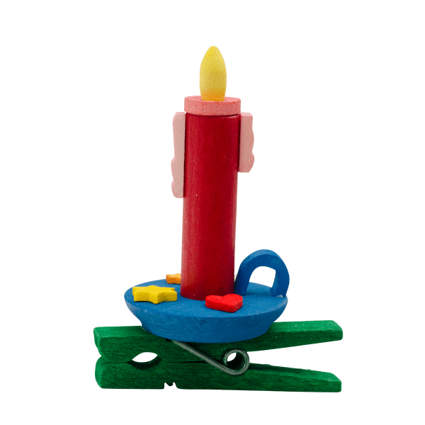 addobbi candele con molletta