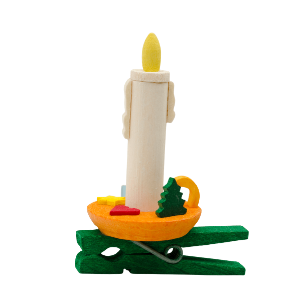 addobbi candele con molletta