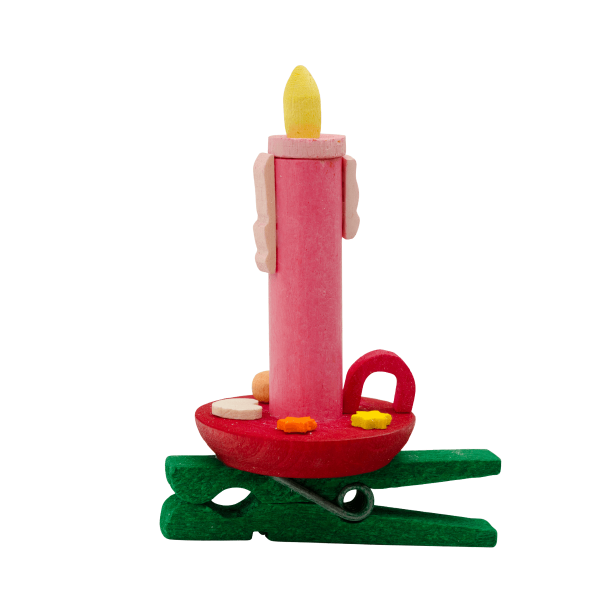 addobbi candele con molletta