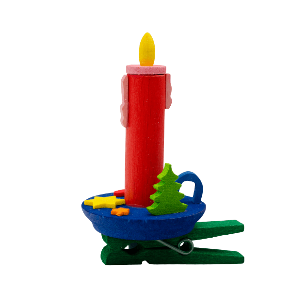 addobbi candele con molletta