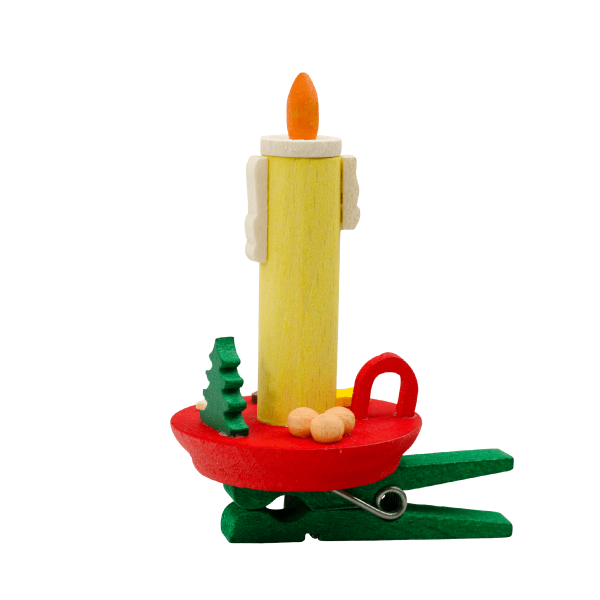 addobbi candele con molletta