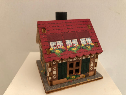 casetta in legno porta incenso