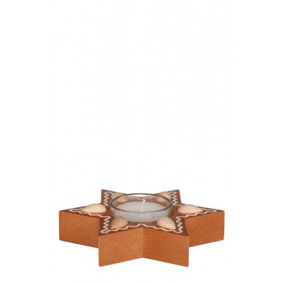 porta candele stella